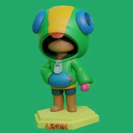 Figura 3D de Leon – Brawl Stars